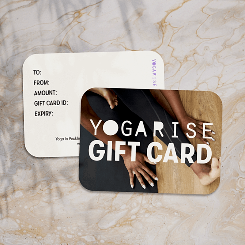 Give the gift of yoga with a Yogarise gift card